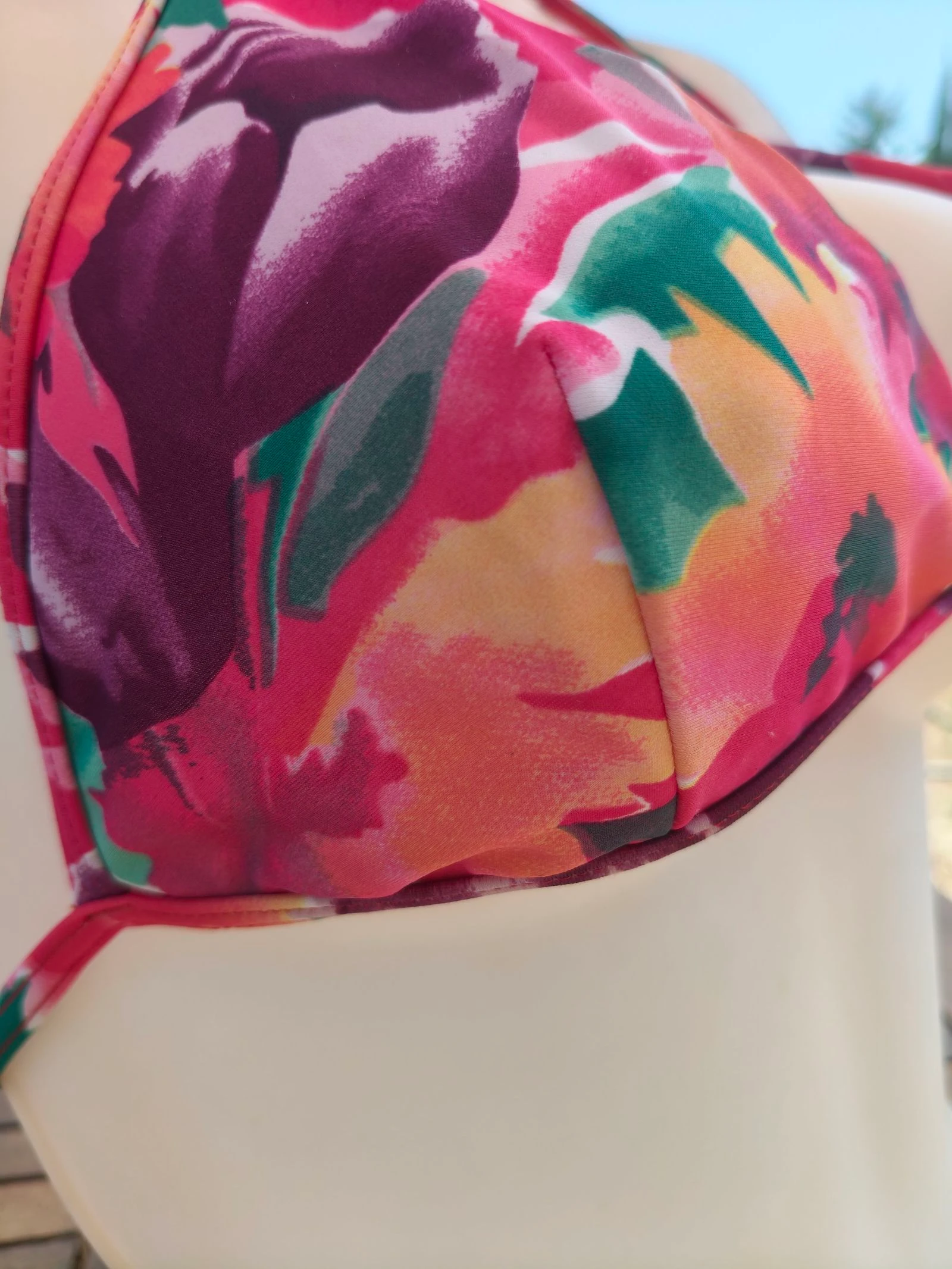 Creator-Bikini vrouw L (40) 2 stuks bloemenprint fuchsia/groen kleurrijk zomer – photo 8